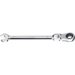 Комбинированный гаечный ключ трещоточный шарнирный 10 мм, ЗУБР / 27101-10